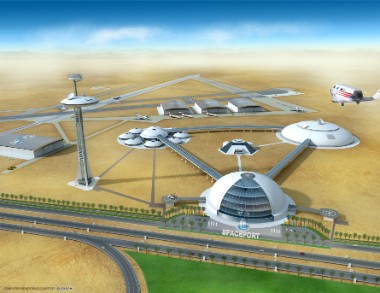 Proposed Spaceport, Ras Al-Khaimah, United Arab Emirates (Illustration provided by Space Adventures Ltd, Vienna, Virginia, USA)